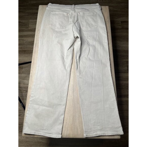 Abercrombie The Baggy Low Rise Curve Love in Chai Gray Tan Size 32 - Picture 5 of 9